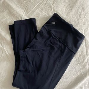 Navy athleta cropped leggings